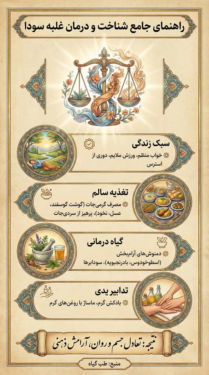 اینفوگرافی درمان غلبه سودا